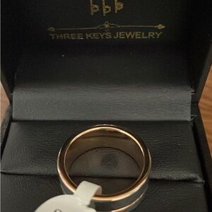 Three Keys Jewelry Gold and Silver Ring